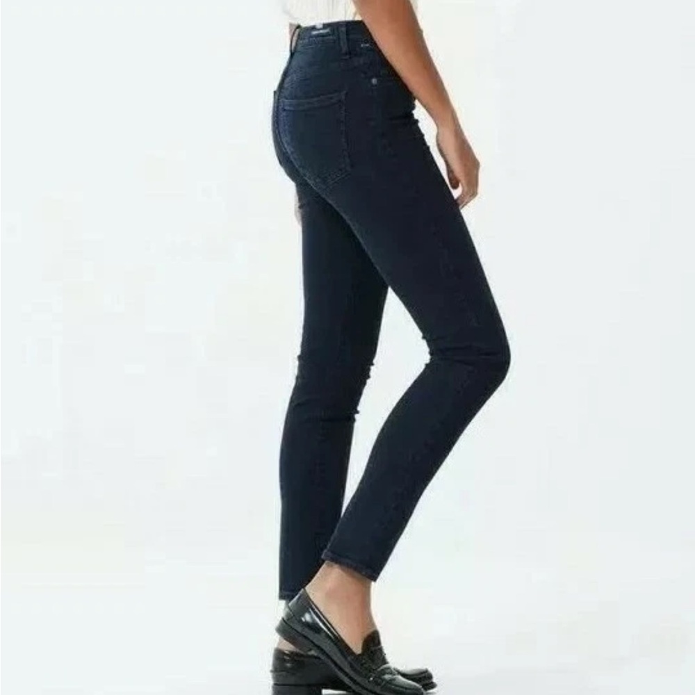 Citizens of Humanity Harlow Slim Ankle Jeans Dark Wash Light Black Size 28